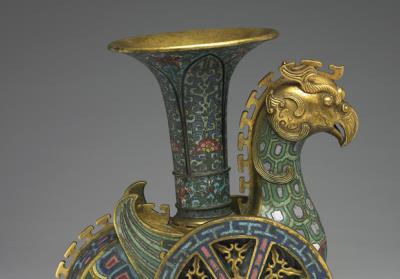 图片[2]-Cloisonne wheeled-bird zun, Qianlong reign (1736-1795), Qing dynasty.-China Archive